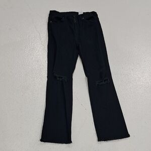 Women's VIP Black Stretchy Distressed Jeans